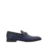 Ferragamo Gancini Decorated Mokasin Shoes In Blue