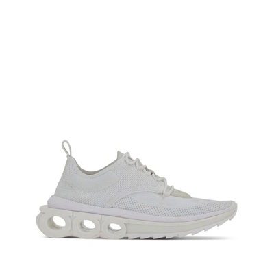 Ferragamo Running Sneakers In White