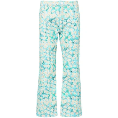Siedres Graphic-print Mid-rise Jeans In Blue