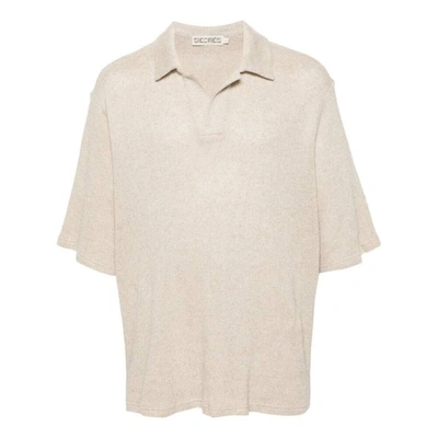 Siedres Fisherman's-knit Polo Shirt In Neutrals