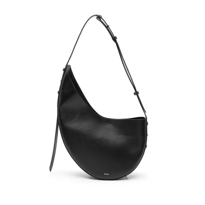 Soeur Winona Leather Shoulder Bag In Black