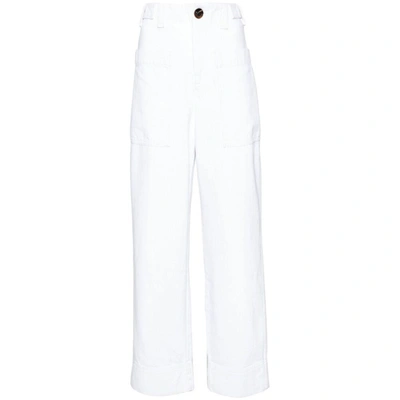Soeur Andorra Wide-leg Jeans In White