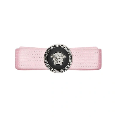 Versace Medusa Head Hair Clip In Pink