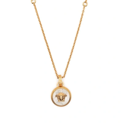 Versace Medusa Biggie Necklace In Gold