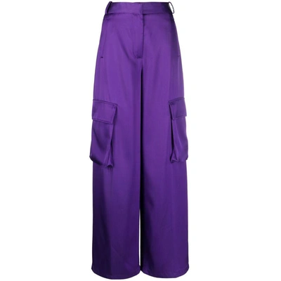 Versace Trousers In Purple