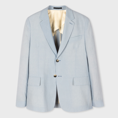 Paul Smith Mens 2 Button Jacket In Light Blue