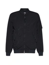 C.p. Company Black Lens Bomber Jacket In Black