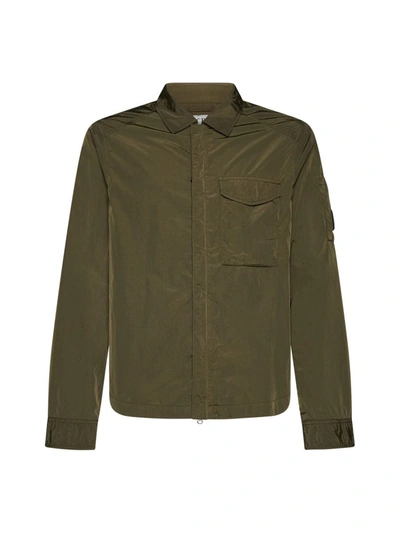 C.p. Company Jacket In Ivy Green