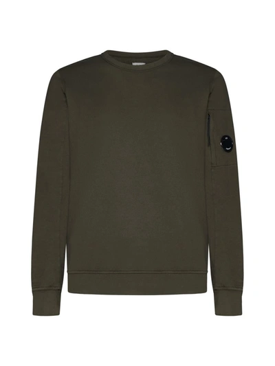 C.p. Company Sweater In Ivy Green