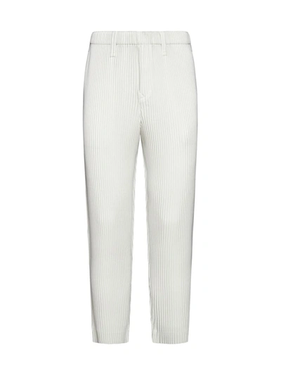 Issey Miyake Homme Plisse  Trousers In White