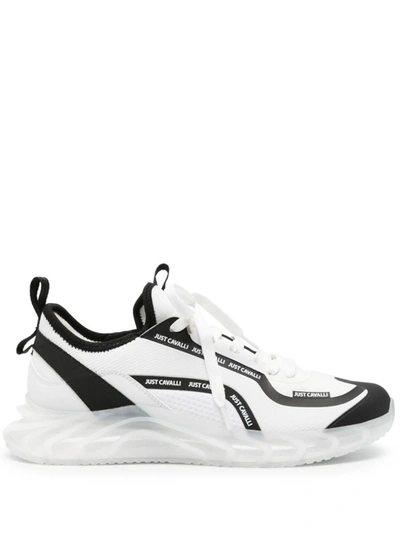 Just Cavalli Logo-print Sneakers In White