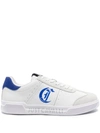 Just Cavalli Logo-print Leather Sneakers In White