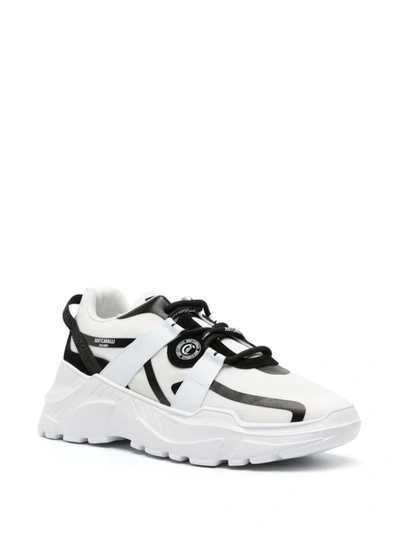 Just Cavalli Mesh Chunky Sneakers In White