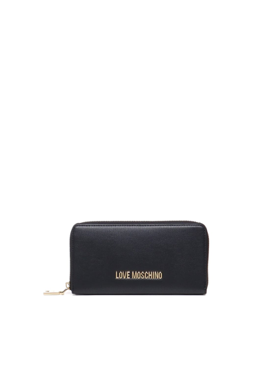 Love Moschino Wallet With Logo In Black