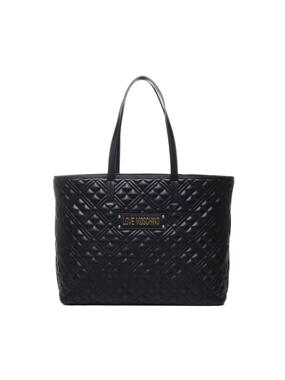 Love Moschino Tote Bag With Logo In Black