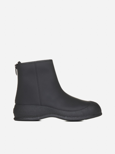 Bally Carsey Coated Leather Ankle Boots In Black