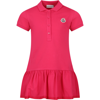 Moncler Kids' Fuchsia Casual Dress For Girl