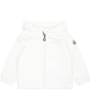 Moncler Evanthe White Windbreaker For Baby Girl In White