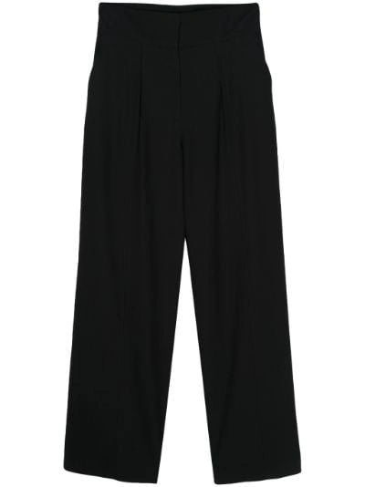 Iro Kairi High-waist Wide-leg Trousers In Black