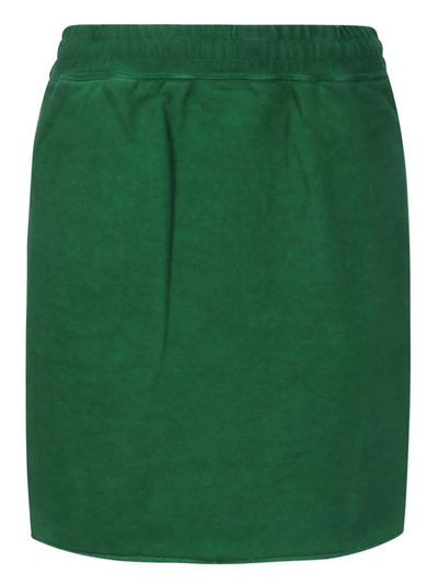 Golden Goose Journey Knit Drawstring Mini Skirt In Green
