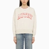 AUTRY AUTRY MELANGE CREWNECK SWEATSHIRT WITH LOGO