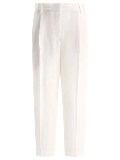 Brunello Cucinelli Pant In White