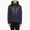 CANADA GOOSE CANADA GOOSE CROFTON HOODY PADDED JACKET IN A BLUE TECHNICAL FABRIC
