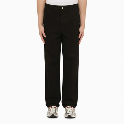 CARHARTT CARHARTT WIP BLACK TROUSERS SINGLE KNEE