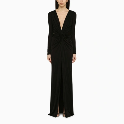 Costarellos | Black Silk-blend Brienne Dress