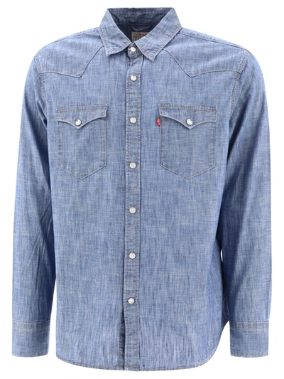Levi's Barstow Western Shirts In Blue