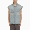 Martine Rose Men's Multi-pocket Denim Waistcoat