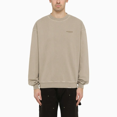 Represent Mushroom Cotton Crewneck Sweatshirt In Brown