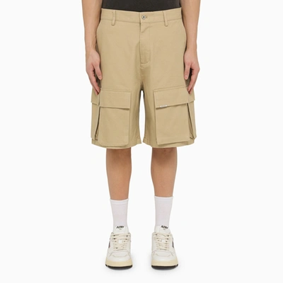 Represent Baggy Cotton Cargo Shorts Clothing In Beige