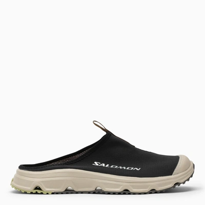 Salomon Rx Slide 3.0 Black Slides In White/ebony/lunar Rock