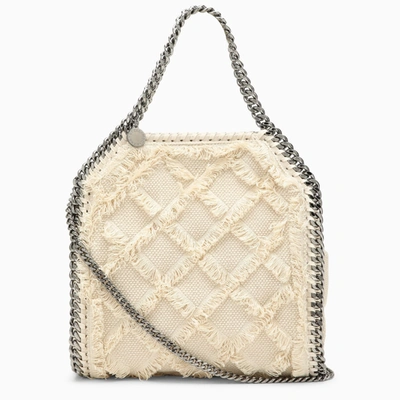 Stella Mccartney Stella Mc Cartney Falabella Mini White Bag With Cotton Embroidery