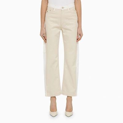 Stella Mccartney Stella Mc Cartney White/écru Denim Jeans In Black