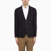 TAGLIATORE TAGLIATORE SINGLE BREASTED BLUE WOOL JACKET