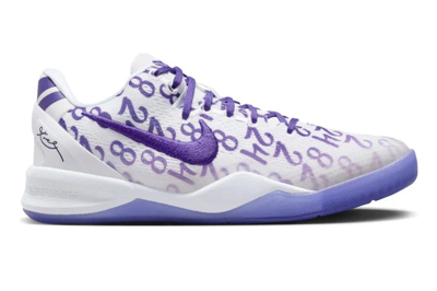Pre-owned Nike Kobe 8 Protro Court Purple (gs) In White/court Purple/white