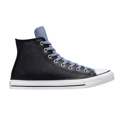 Pre-owned Converse Chuck Taylor All Star Leather High 'black Thunder Daze Blue'