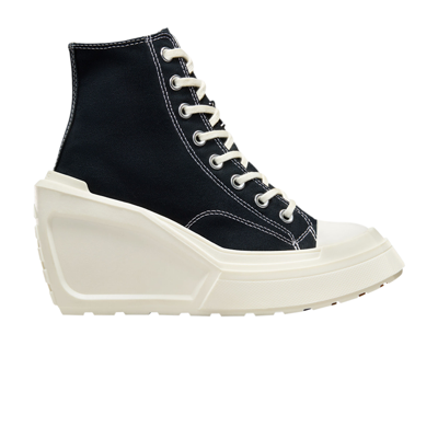 Pre-owned Converse Wmns Chuck 70 De Luxe Wedge 'black Egret'