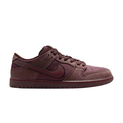 Pre-owned Nike Dunk Low Premium Sb 'city Of Love Collection - Burgundy Crush' In Red