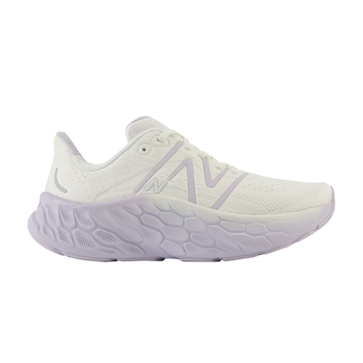 Pre-owned New Balance Wmns Fresh Foam X More V4 Wide 'sea Salt Grey Violet' In Cream