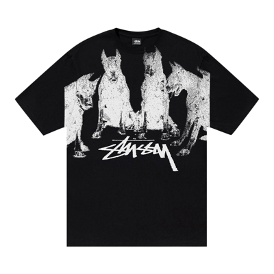 Pre-owned Stussy Dobermans Tee 'black'