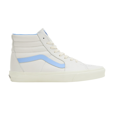 Pre-owned Vans Sk8-hi Vintage Leather 'blanc De Blanc Blue' In White