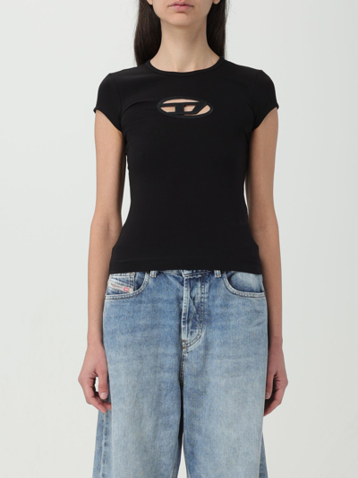 Diesel T-shirt  Woman Color Black In Black