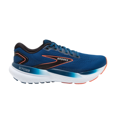 Pre-owned Brooks Glycerin 21 2e Wide 'blue Opal Nasturtium'