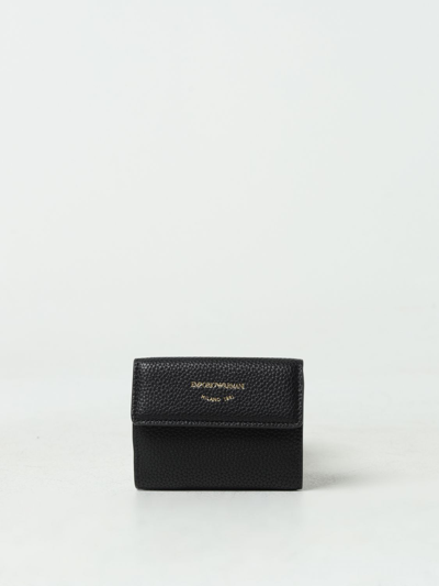 Emporio Armani Wallet  Woman Color Black In 黑色