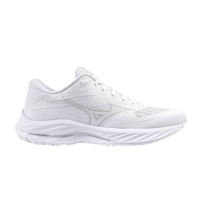 Pre-owned Mizuno Wmns Wave Rider 27 Ssw 'white Ultimate Grey'