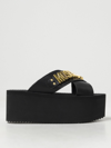 MOSCHINO COUTURE WEDGE SHOES MOSCHINO COUTURE WOMAN COLOR BLACK,405766002