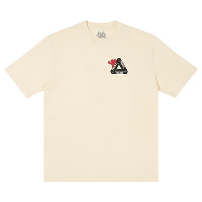 Pre-owned Palace Tri-hearts T-shirt 'soft White'